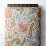 Petal flower style with pink,green colors