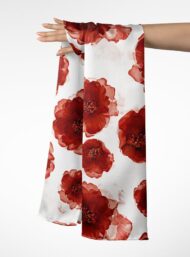 Petal flower style with red, white colors - Image 3