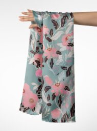 Leaf flower style with pink,green colors - Image 3