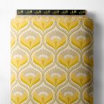 Petal flower style with yellow,white colors