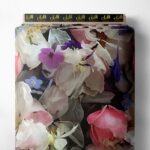 Petal flower style with pink,white colors