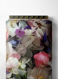 Petal flower style with pink,white colors