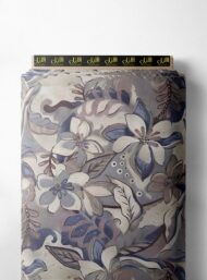 Petal flower style with grey,blue colors