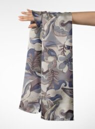 Petal flower style with grey,blue colors - Image 3