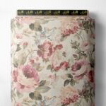 Petal flower style with pink,green colors