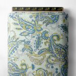 Leaf flower style with blue,green colors