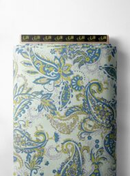 Leaf flower style with blue,green colors