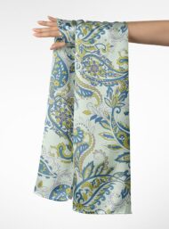 Leaf flower style with blue,green colors - Image 3