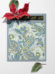 Leaf flower style with blue,green colors - Image 6