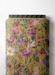 Bloom flower style with pink,yellow colors