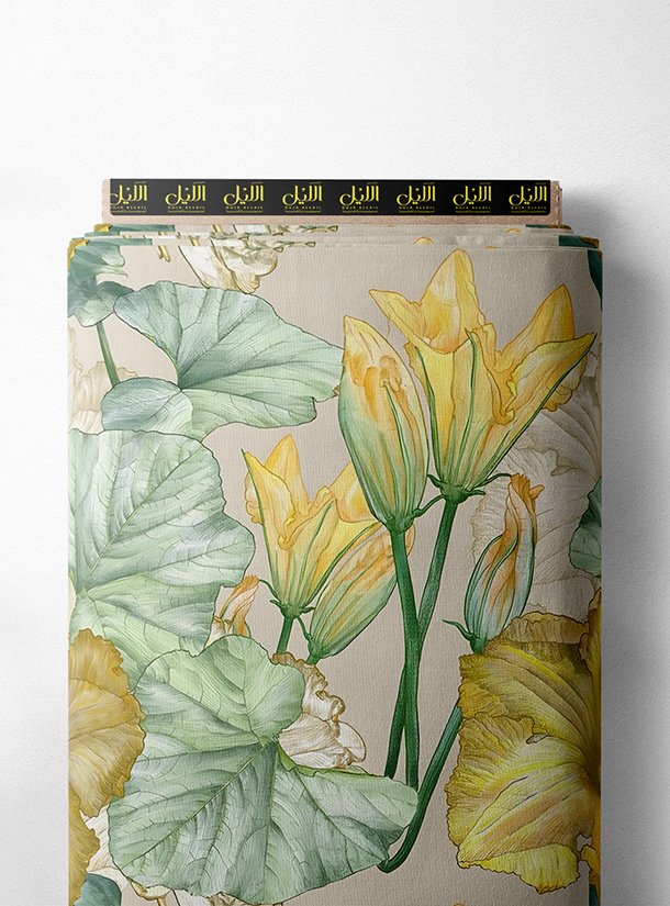 LAI01-2821_1.jpg Leaf flower style with yellow,green colors - Image 1