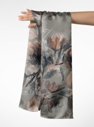 Petal flower style with brown,grey colors - Image 3