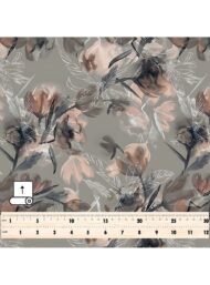 Petal flower style with brown,grey colors - Image 5