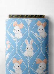 Rabbit animal style with white,pink colors