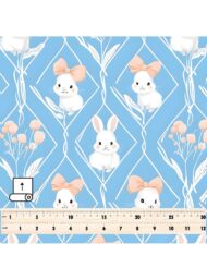 Rabbit animal style with white,pink colors - Image 5