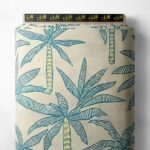 Palm nature style with green,blue colors