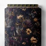 Petal flower style with brown,grey colors