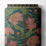 Petal flower style with pink,green colors