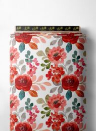 Bloom flower style with red,pink colors