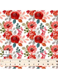 Bloom flower style with red,pink colors - Image 5