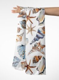 Shell ocean and sky style with brown,blue colors - Image 3