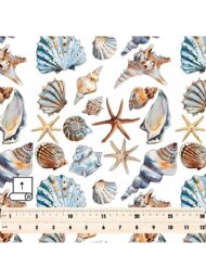 Shell ocean and sky style with brown,blue colors - Image 5