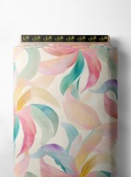 Petal flower style with pink,green colors