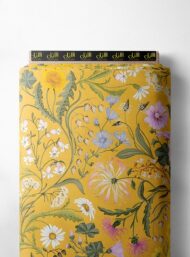 Petal flower style with yellow,green colors