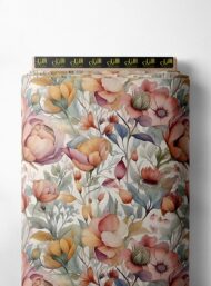 Petal flower style with pink,green colors