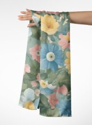 Blossom flower style with pink,blue colors - Image 3