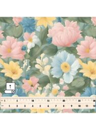 Blossom flower style with pink,blue colors - Image 5