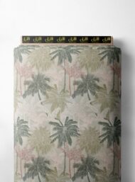 Palm nature style with green, brown colors