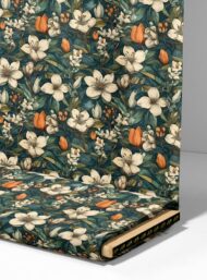 Petal flower style with white,green colors - Image 4