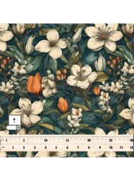 Petal flower style with white,green colors - Image 5