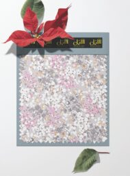 Leaf flower style with pink,grey colors - Image 6