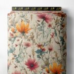 Petal flower style with pink,yellow colors