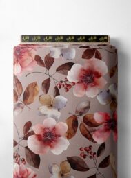 Petal flower style with pink,brown colors