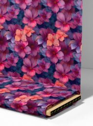 Bloom flower style with pink,purple colors - Image 4