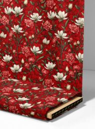 Bloom flower style with red,green colors - Image 4