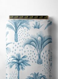 Palm nature style with blue colors