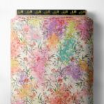 Petal flower style with pink,green colors