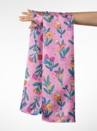 Bloom flower style with pink,green colors - Image 3