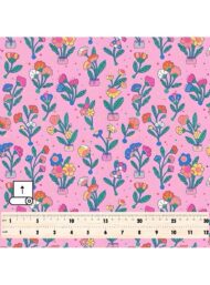 Bloom flower style with pink,green colors - Image 5