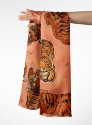 Tiger animal style with orange,green colors - Image 3