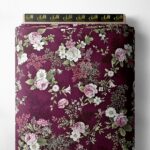 Bloom flower style with pink,green colors