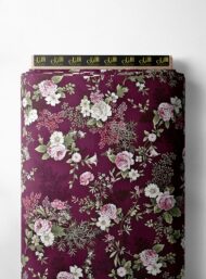 Bloom flower style with pink,green colors