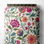 Bloom flower style with pink,green colors