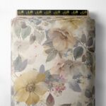 Bloom flower style with yellow,pink colors