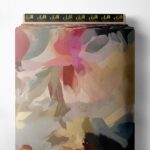 Petal flower style with pink,brown colors