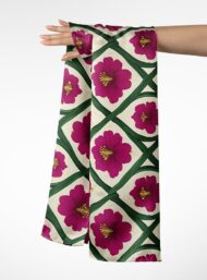 Petal flower style with green,pink colors - Image 3